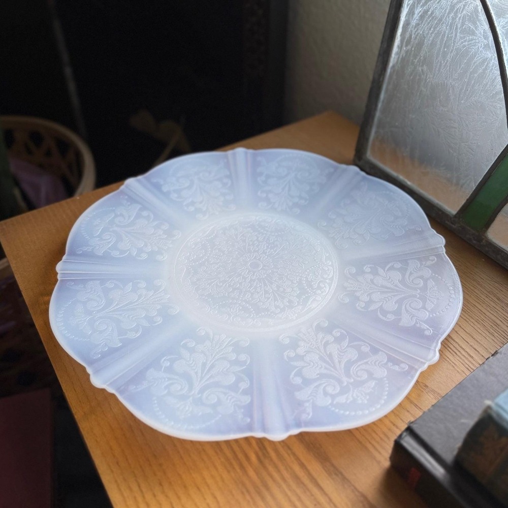 Vintage MacBeth-Evans Opalescence American Sweetheart Depression Plate 1930's